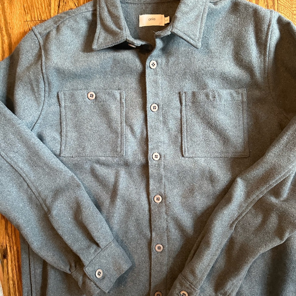Onia Men’s Essential Heavy-Weight Wool-Blend Overshirt